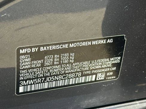 Certified 2022 BMW 330i xDrive Sedan w/ Premium Package AWD/4WD image 30