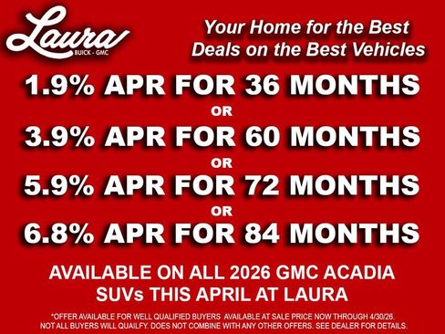 New 2026 GMC Acadia Elevation w/ Super Cruise Package AWD/4WD image 4