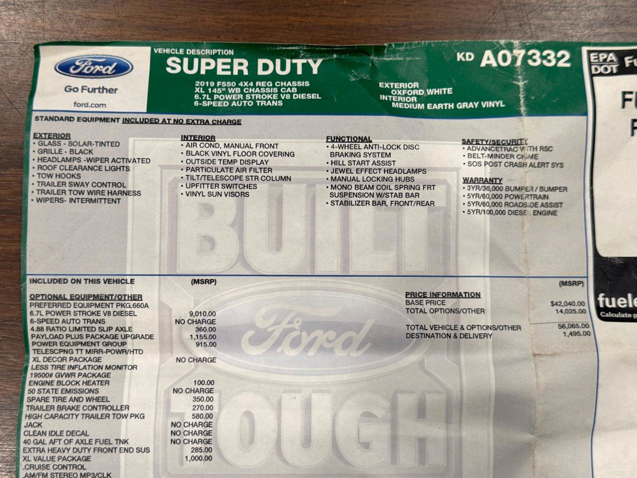 Used 2019 Ford F550 4x4 Regular Cab Super Duty image 54
