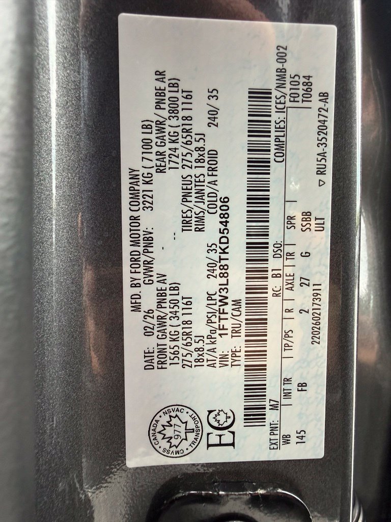 Used 2026 Ford F150 XLT w/ Equipment Group 302A MID AWD/4WD image 28