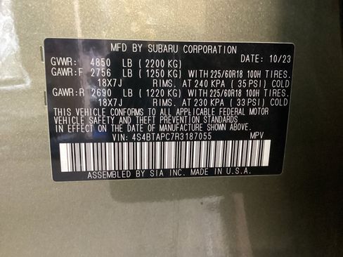 Certified 2024 Subaru Outback Touring AWD/4WD image 16