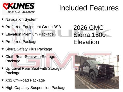 New 2026 GMC Sierra 1500 Elevation w/ Elevation Premium Package AWD/4WD image 2