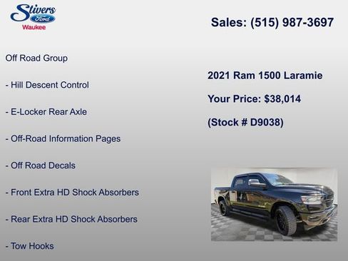 Used 2021 RAM 1500 Laramie AWD/4WD image 18