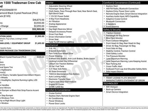 Used 2025 RAM 1500 Tradesman w/ Night Edition AWD/4WD image 41