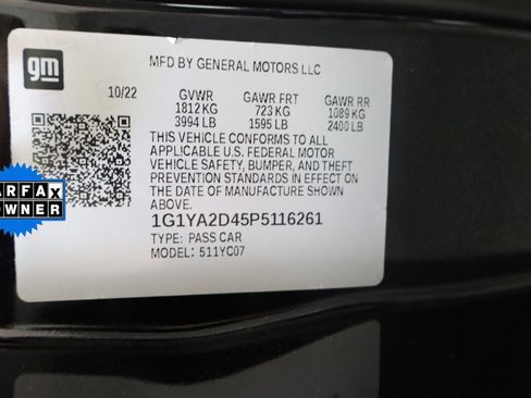 Certified 2023 Chevrolet Corvette Stingray Coupe w/ 1LT RWD image 32