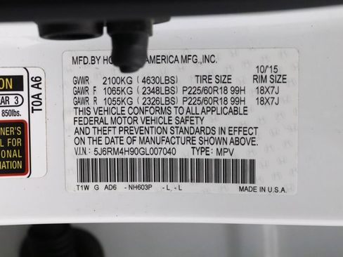 Used 2016 Honda CR-V Touring image 28