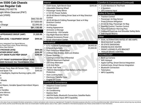 New 2026 RAM 5500 Tradesman w/ Chrome Appearance Group AWD/4WD image 2