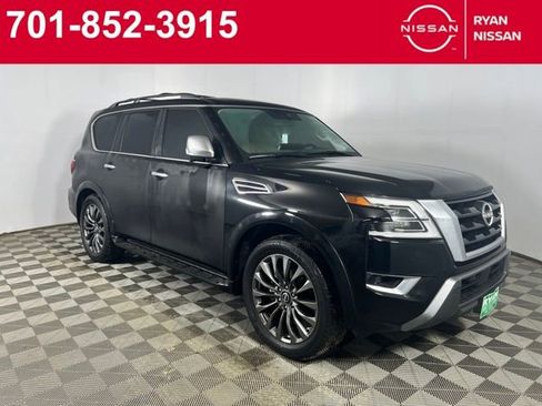 Certified 2023 Nissan Armada Platinum w/ Captain's Chairs Package image 1
