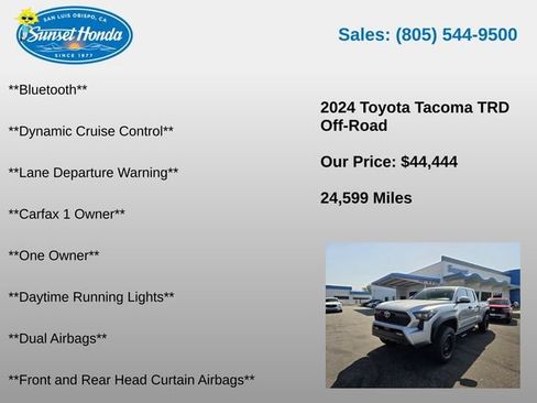 Used 2024 Toyota Tacoma TRD Off-Road w/ TRD Off Road Premium Package AWD/4WD image 10