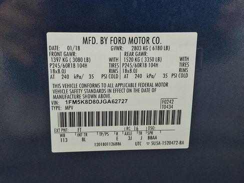 Used 2018 Ford Explorer XLT AWD/4WD image 27