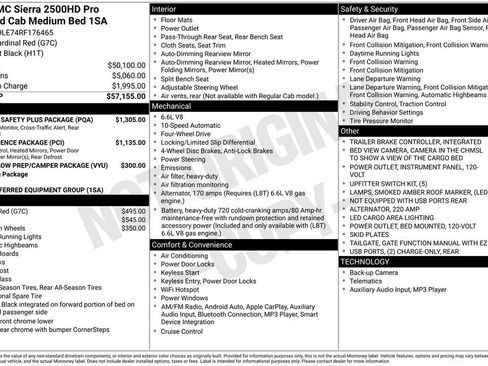 Certified 2024 GMC Sierra 2500 Pro w/ 1SA Pro Safety Plus Package image 13