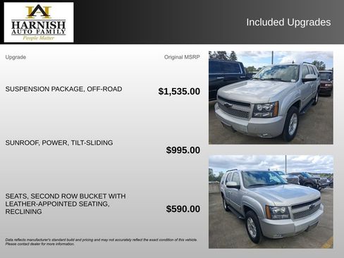 Used 2011 Chevrolet Tahoe LT w/ Suspension Package, Off-Road image 4