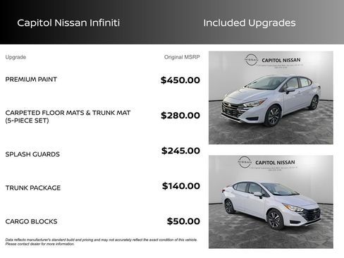 New 2025 Nissan Versa SV w/ Trunk Package image 3