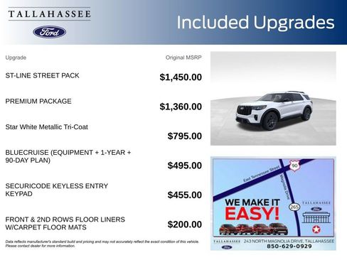 New 2026 Ford Explorer ST-Line w/ ST-Line Street Pack RWD image 3