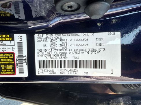 Used 2026 Toyota Tundra Platinum AWD/4WD image 34
