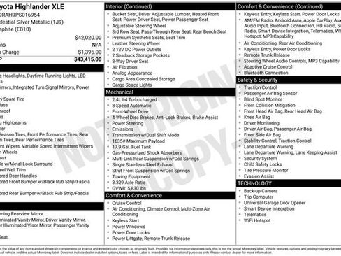 Used 2023 Toyota Highlander XLE FWD image 6