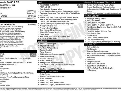 Used 2023 Genesis GV80 2.5T w/ Prestige 20" Package AWD/4WD image 3