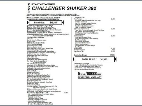 Used 2022 Dodge Challenger R/T Scat Pack RWD image 2