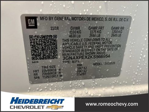 Used 2019 Chevrolet Equinox Premier image 7