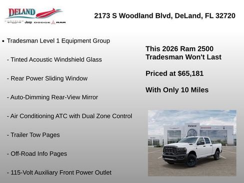 New 2026 RAM 2500 Tradesman AWD/4WD image 9