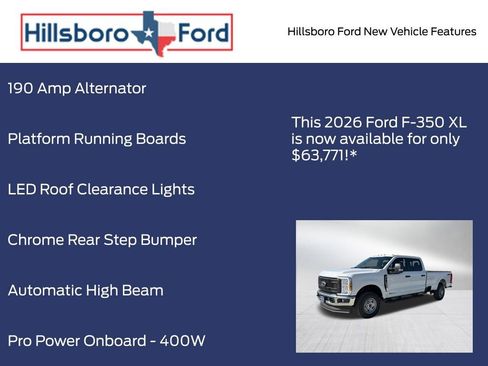 New 2026 Ford F350 XL w/ XL Driver Assist Package AWD/4WD image 19