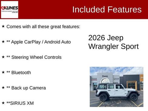 New 2026 Jeep Wrangler Sport image 4