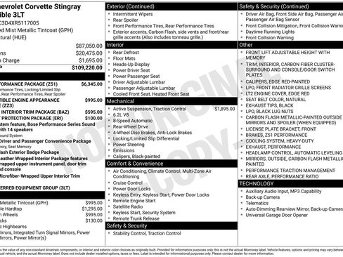 Used 2024 Chevrolet Corvette Stingray Premium Conv w/ Z51 Performance Package image 48