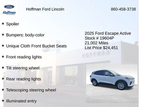 Certified 2025 Ford Escape Active AWD/4WD image 28