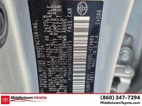 Certified 2025 Toyota Camry LE FWD image 37