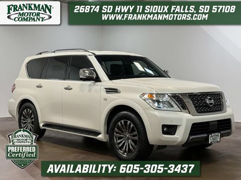 Used 2019 Nissan Armada Platinum w/ Captain's Chairs Package AWD/4WD image 1
