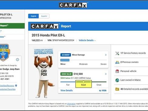 Used 2015 Honda Pilot EX-L image 12