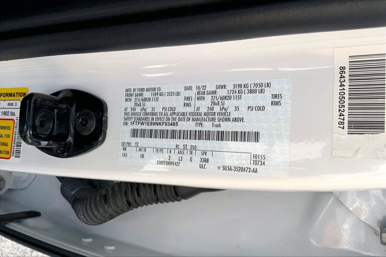Used 2022 Ford F150 XLT w/ Equipment Group 302A High AWD/4WD image 31
