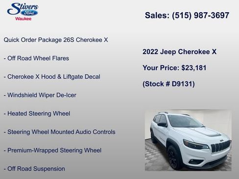 Used 2022 Jeep Cherokee Latitude w/ Sun & Sound Group AWD/4WD image 10