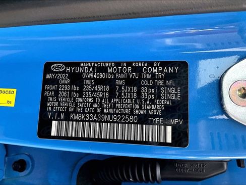 Used 2022 Hyundai Kona N Line w/ Tech Package FWD image 3