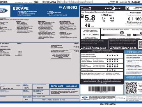Used 2022 Ford Escape SEL image 35