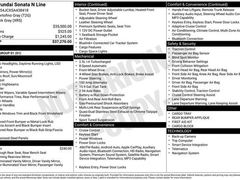 Used 2025 Hyundai Sonata N Line image 28