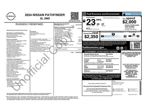 Used 2024 Nissan Pathfinder SL w/ SL Premium Package FWD image 23