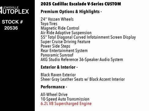 Used 2025 Cadillac Escalade V image 2