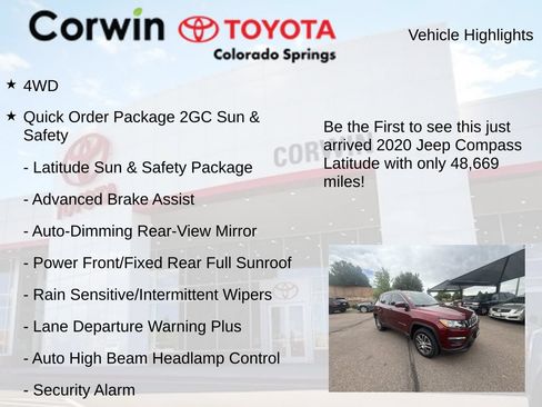 Used 2020 Jeep Compass Latitude AWD/4WD image 4