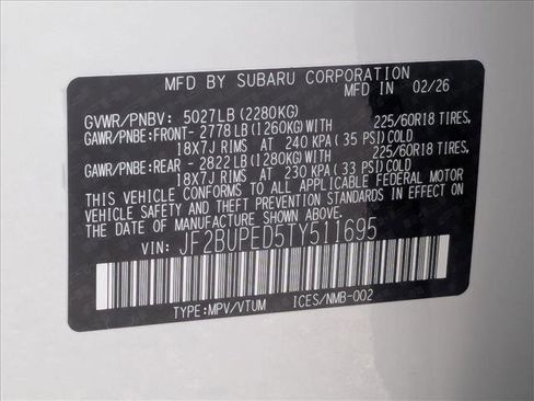 New 2026 Subaru Outback Touring image 19