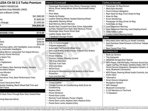 Certified 2025 MAZDA CX-50 AWD 2.5 Turbo w/ Cargo Package image 5