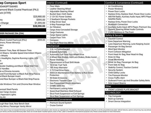Certified 2023 Jeep Compass Sport AWD/4WD image 36
