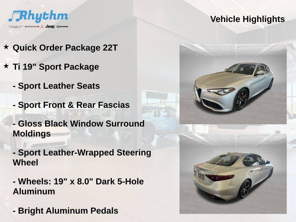 Used 2017 Alfa Romeo Giulia Ti w/ TI 19" Sport Package RWD image 5