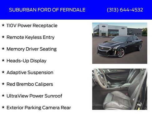 Used 2016 Cadillac CTS V w/ Luxury Package image 13