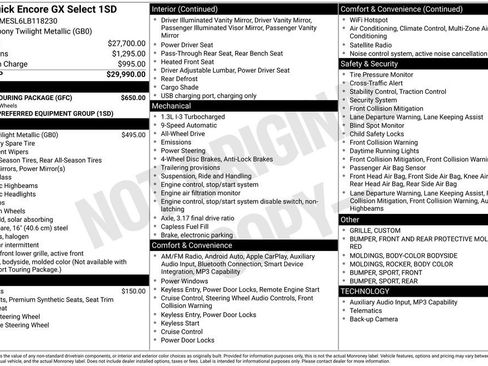 Used 2020 Buick Encore GX Select w/ Sport Touring Package image 7