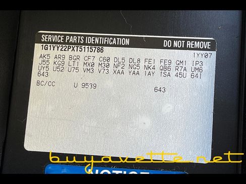 Used 1996 Chevrolet Corvette Coupe image 27