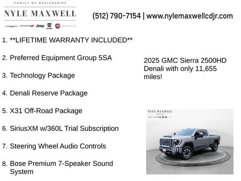 Used 2025 GMC Sierra 2500 Denali w/ Denali Reserve Package image 12