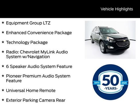 Used 2016 Chevrolet Equinox LTZ w/ Enhanced Convenience Package image 6