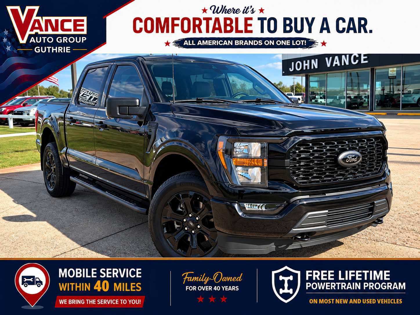Used 2023 Ford F150 XL w/ STX Black Appearance Package AWD/4WD image 1
