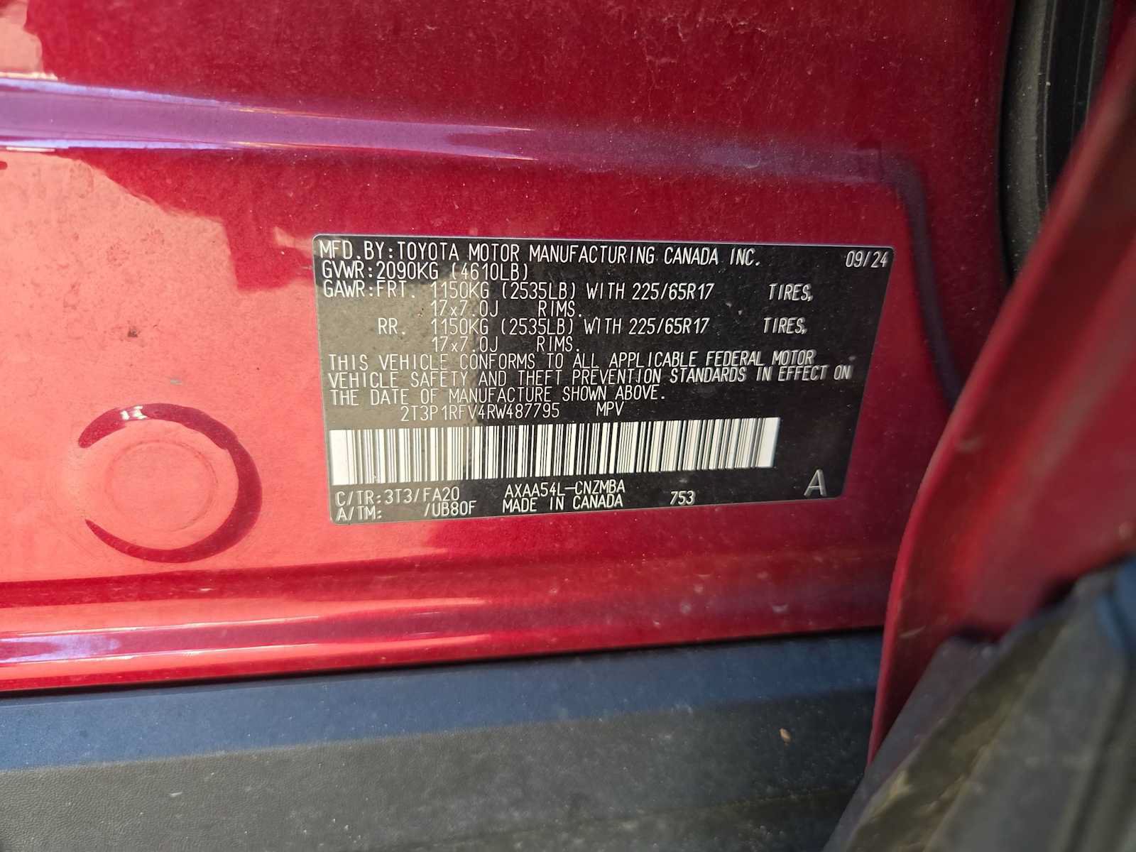 Certified 2024 Toyota RAV4 XLE w/ Convenience Package AWD/4WD image 9